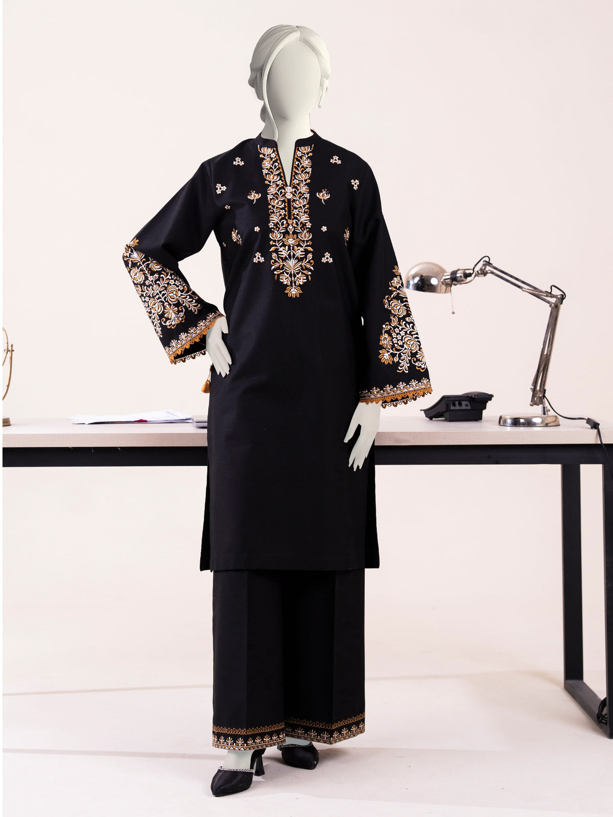 Embroidered Khaddar | Stitched
