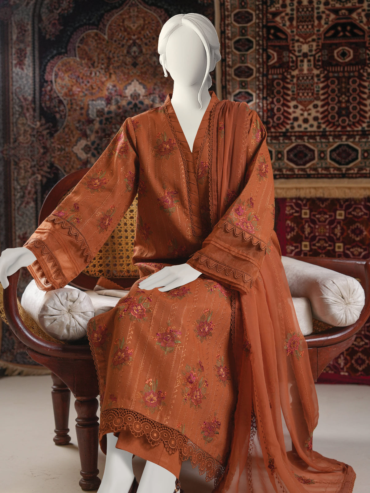 Embroidered Karandi
