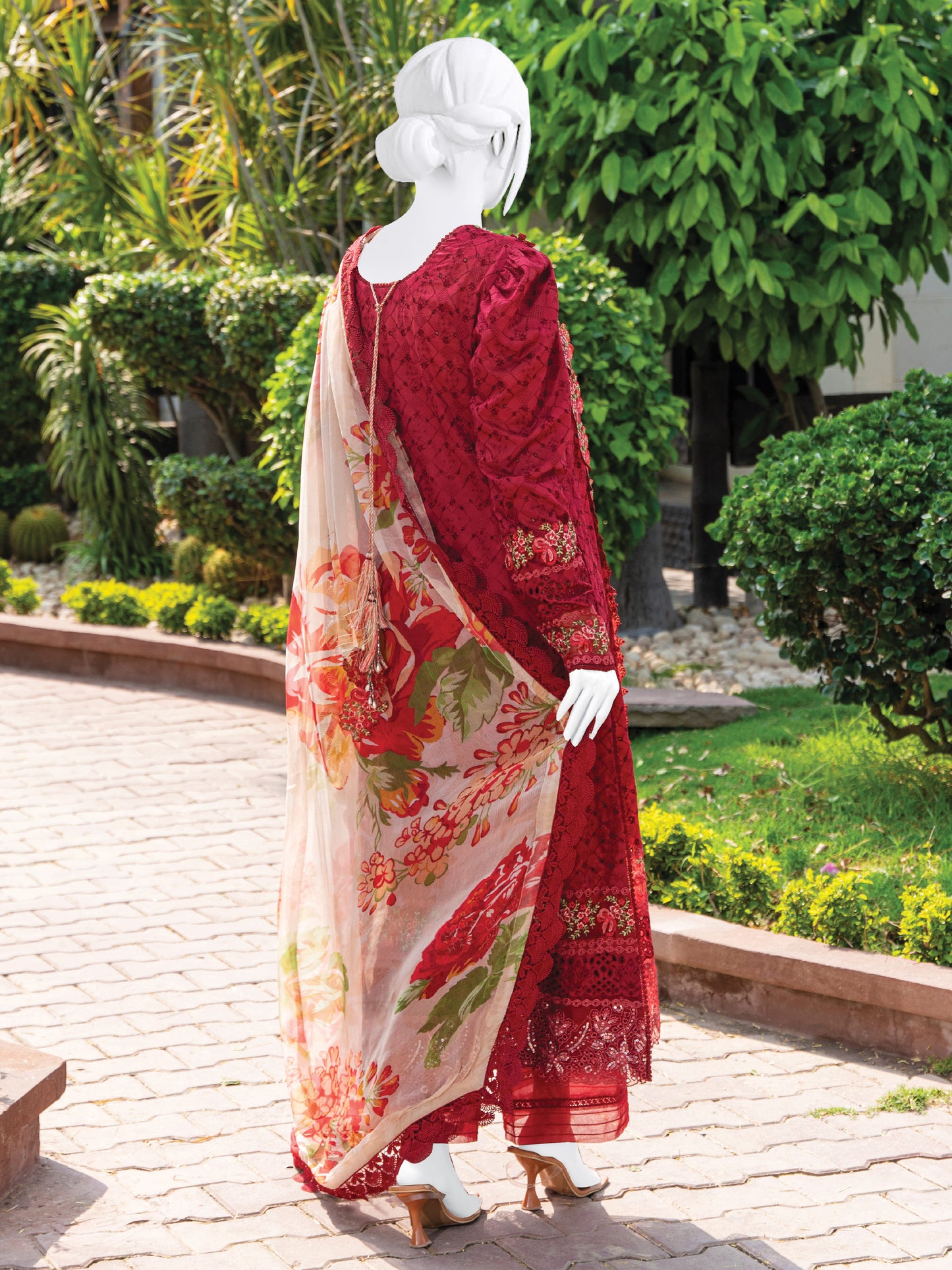Embroidered Lawn Stitched 3-Pc