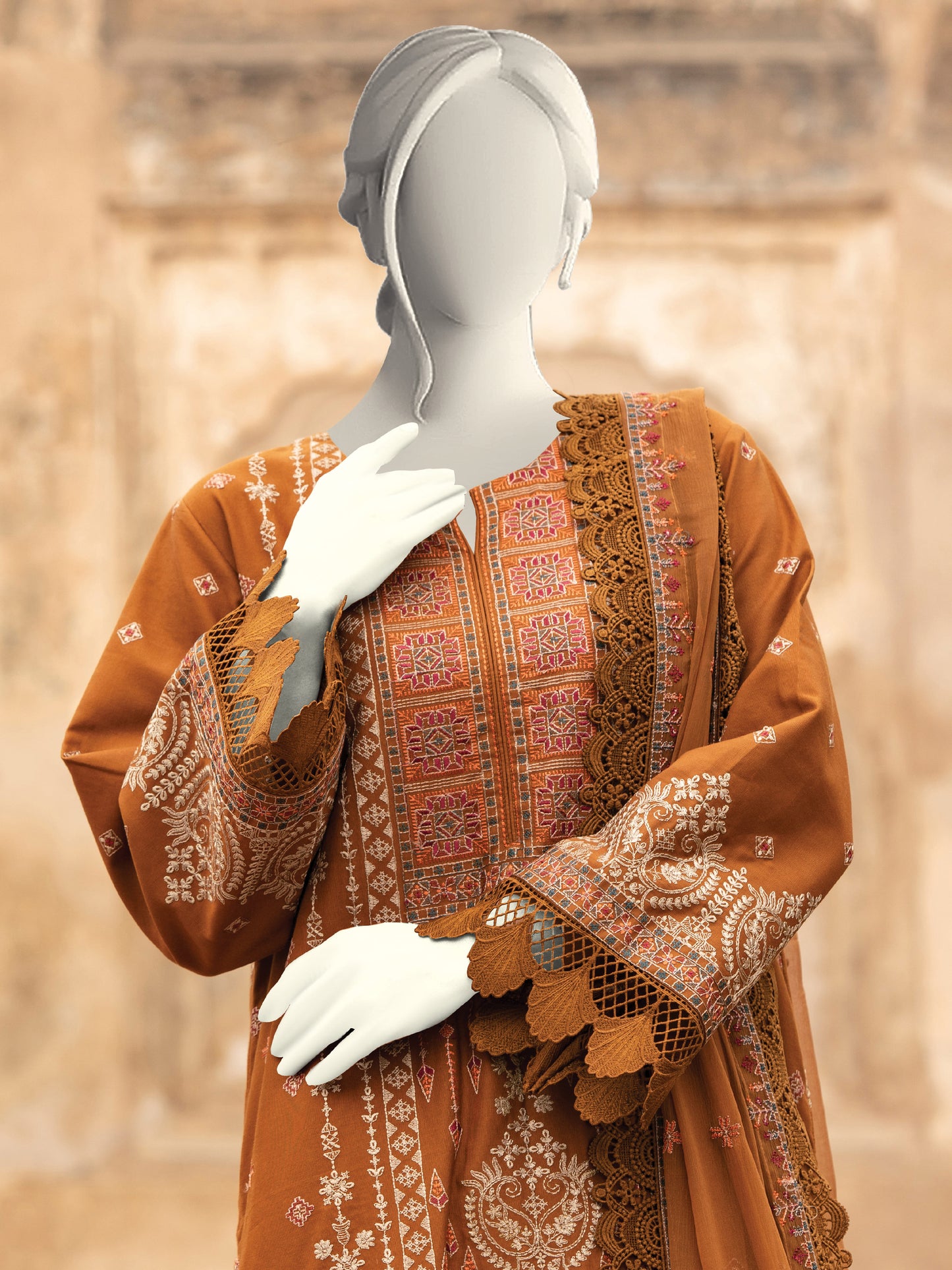 Embroidered Khaddar