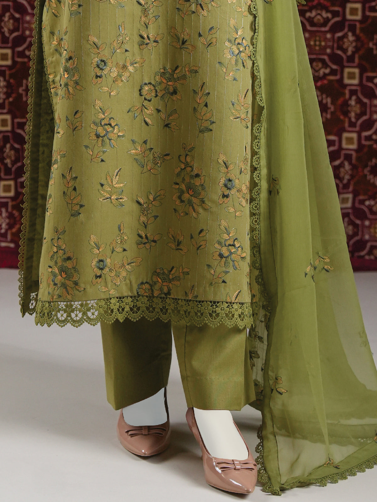 Embroidered Karandi