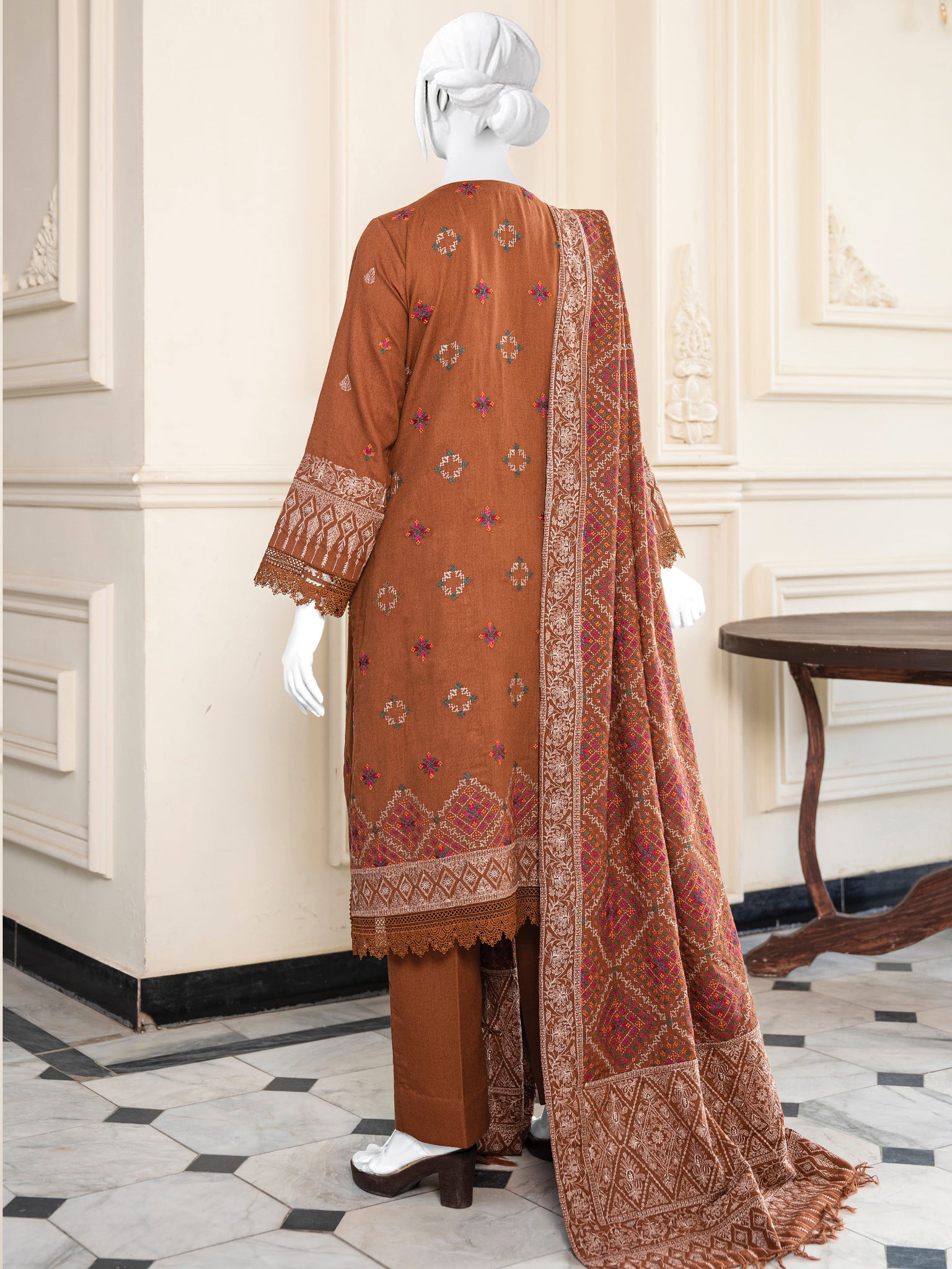 Embroidered Karandi