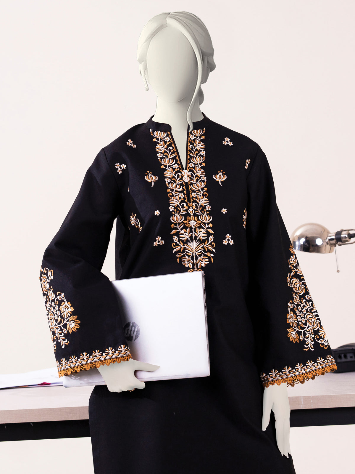 Embroidered Khaddar | Stitched
