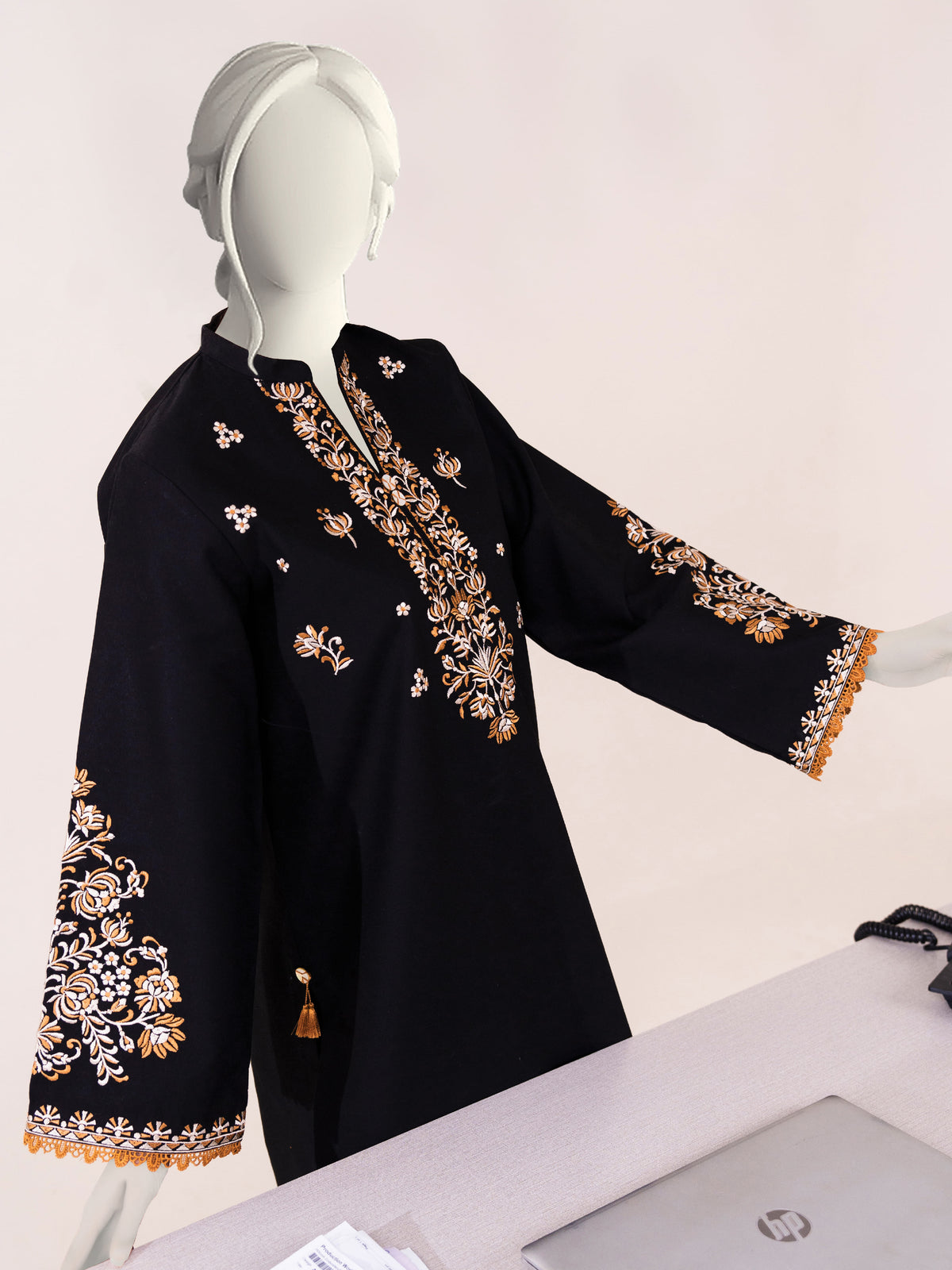Embroidered Khaddar | Stitched