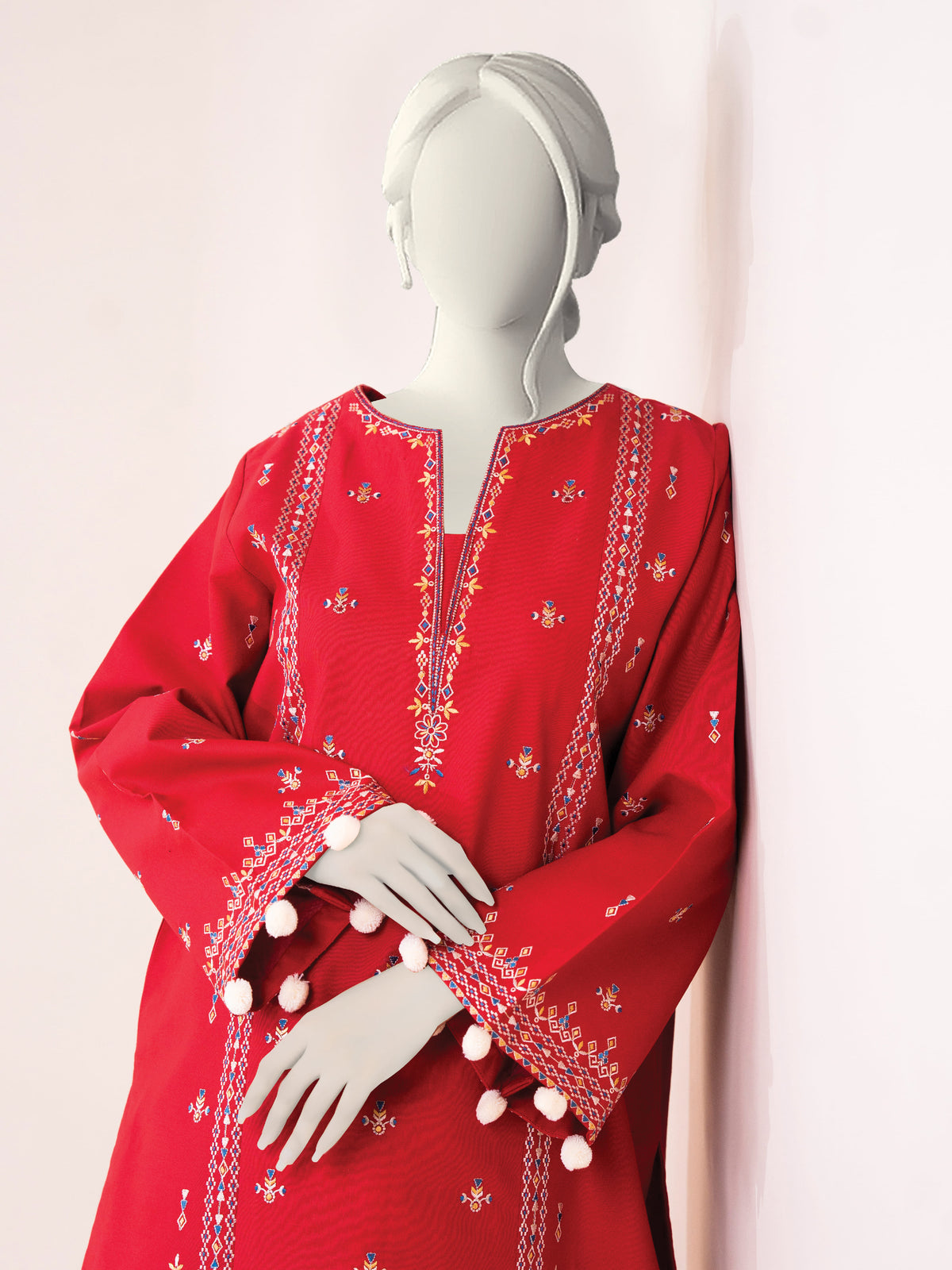 Embroidered Khaddar | Stitched