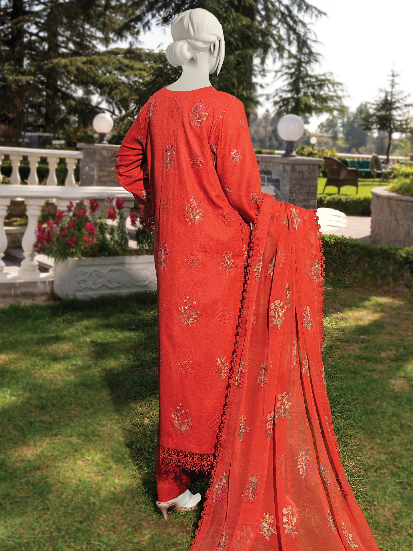 Embroidered Karandi