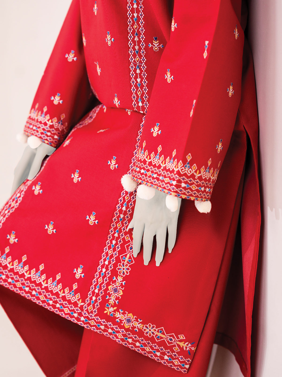 Embroidered Khaddar | Stitched