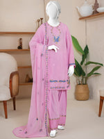 Embroidered Lawn Stitched 3-Pc