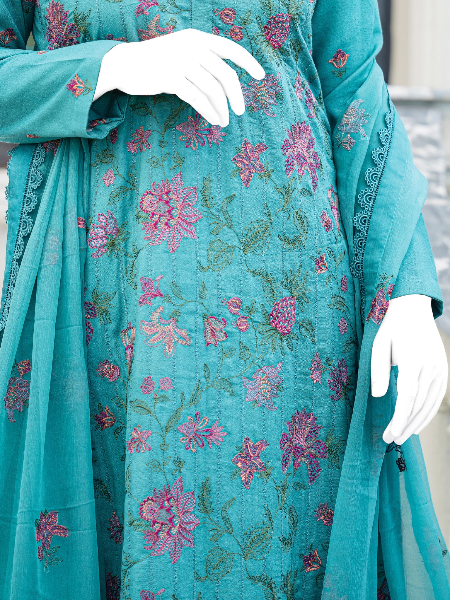 Embroidered Karandi