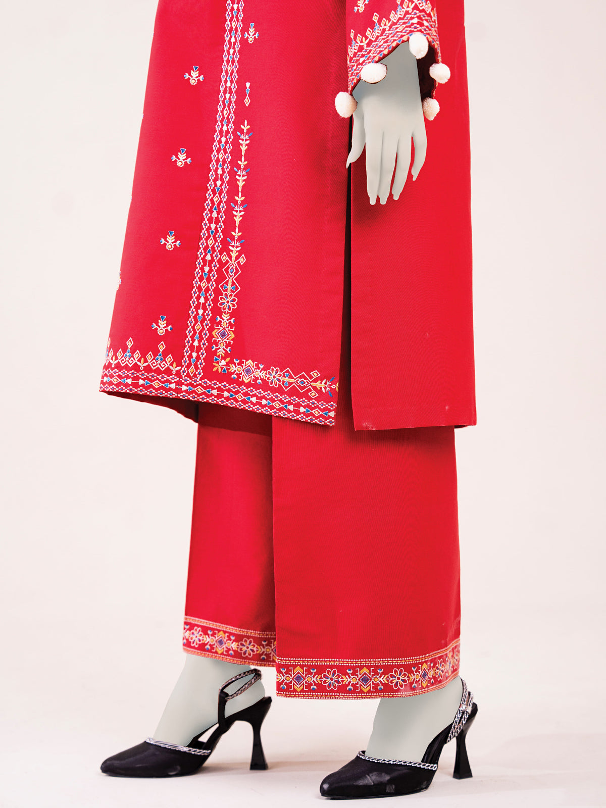Embroidered Khaddar | Stitched