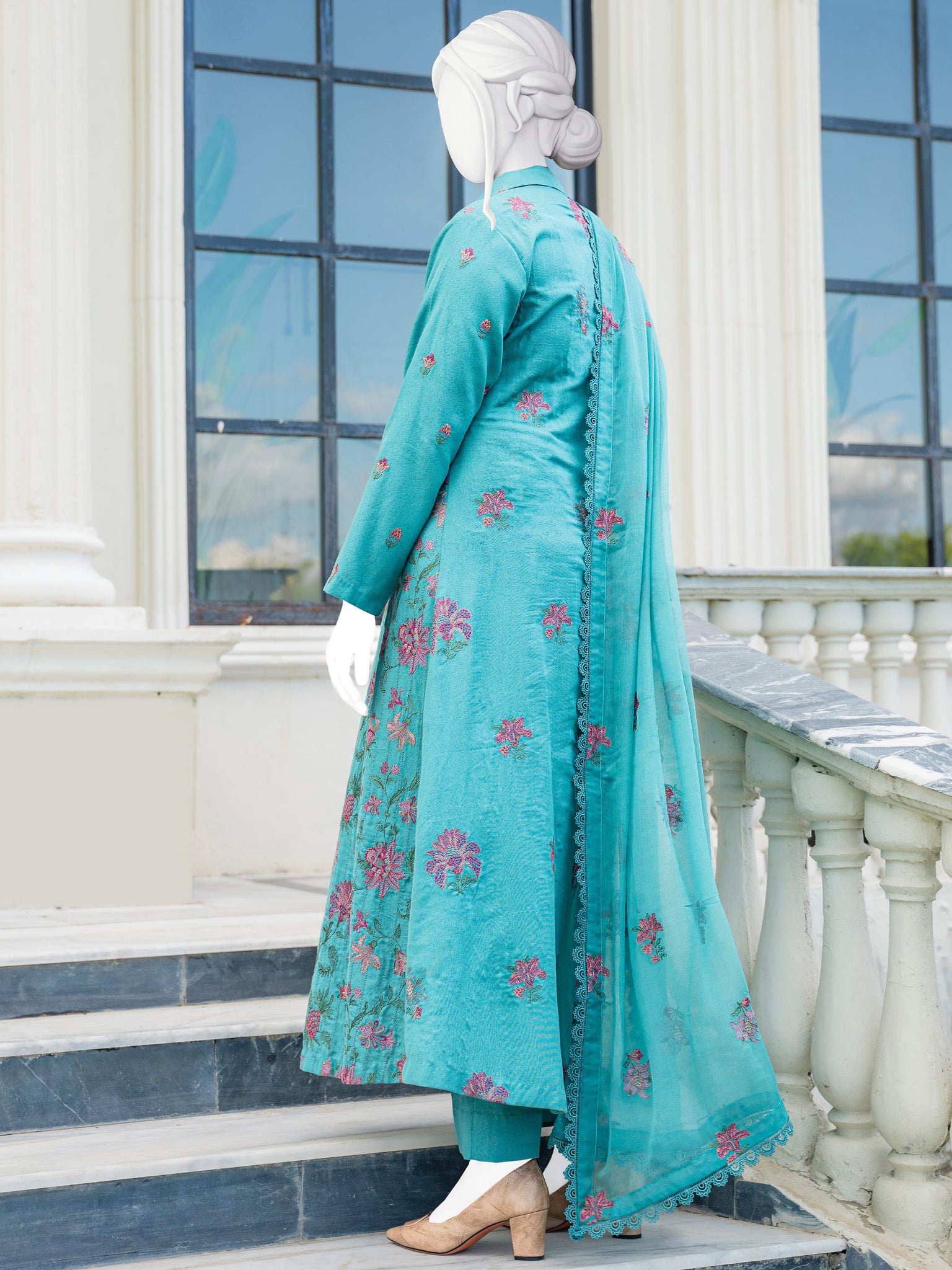 Embroidered Karandi