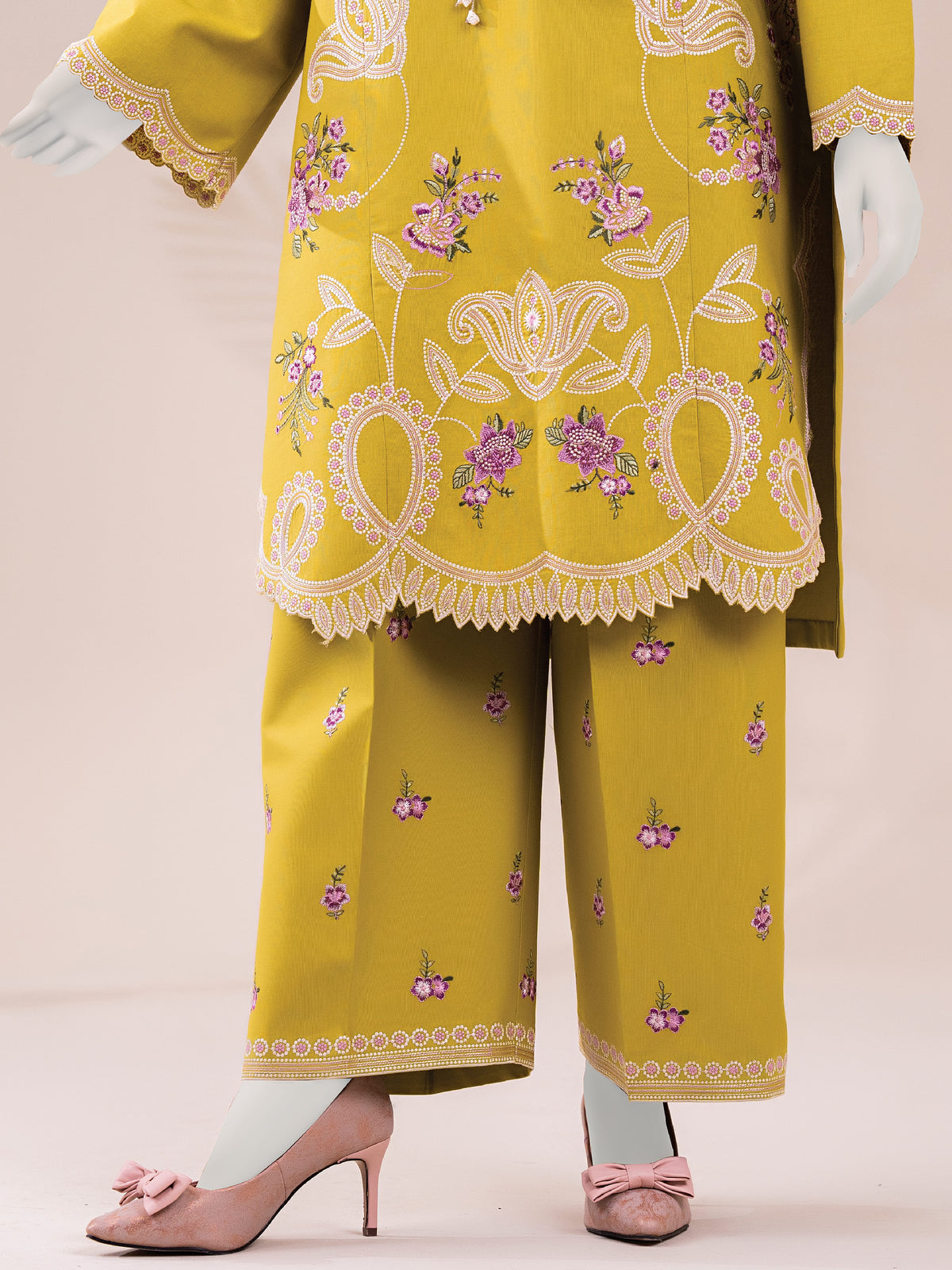 Embroidered Khaddar | Stitched