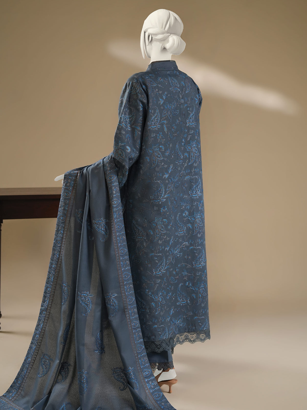 Embroidered Karandi