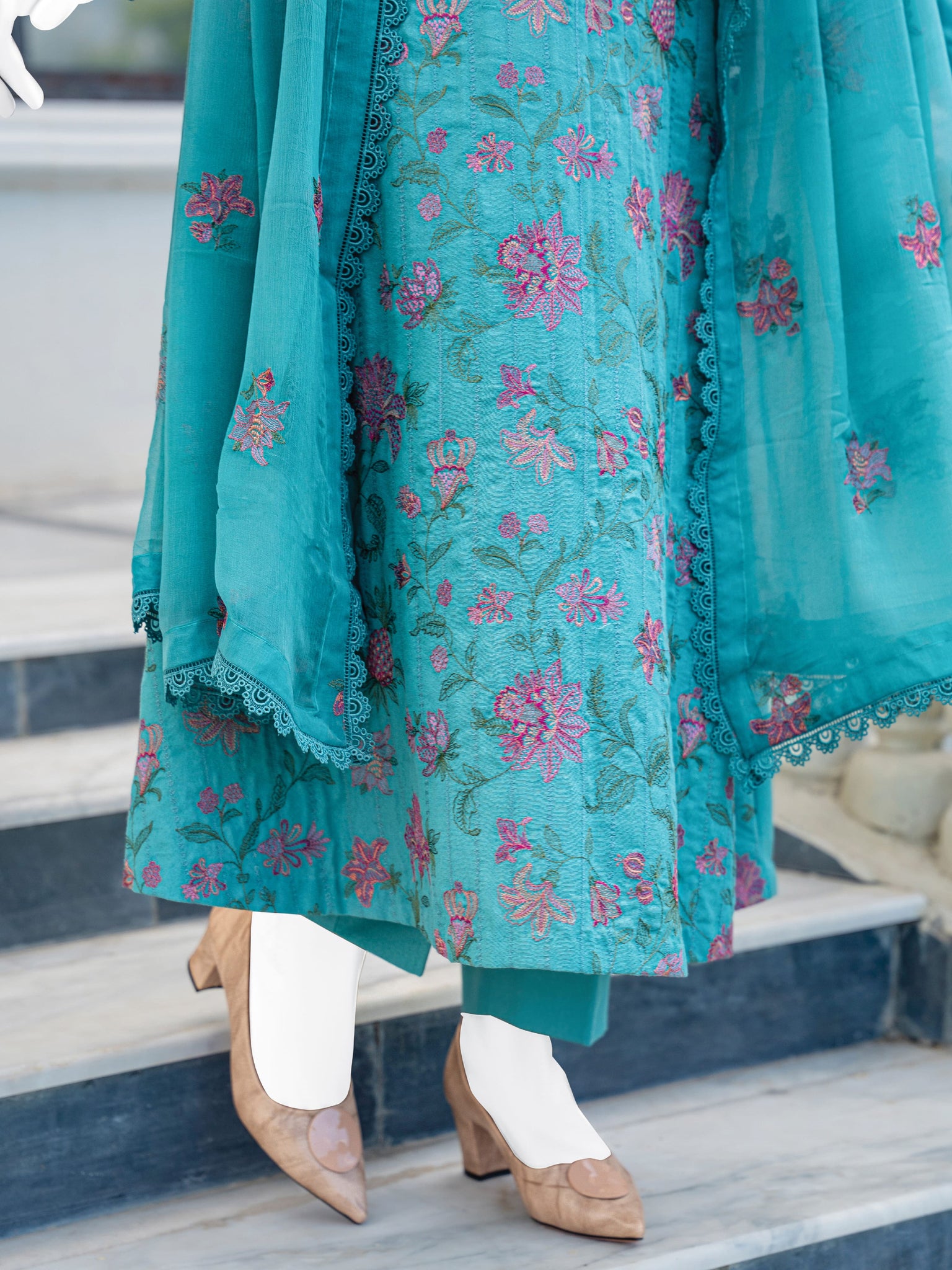 Embroidered Karandi