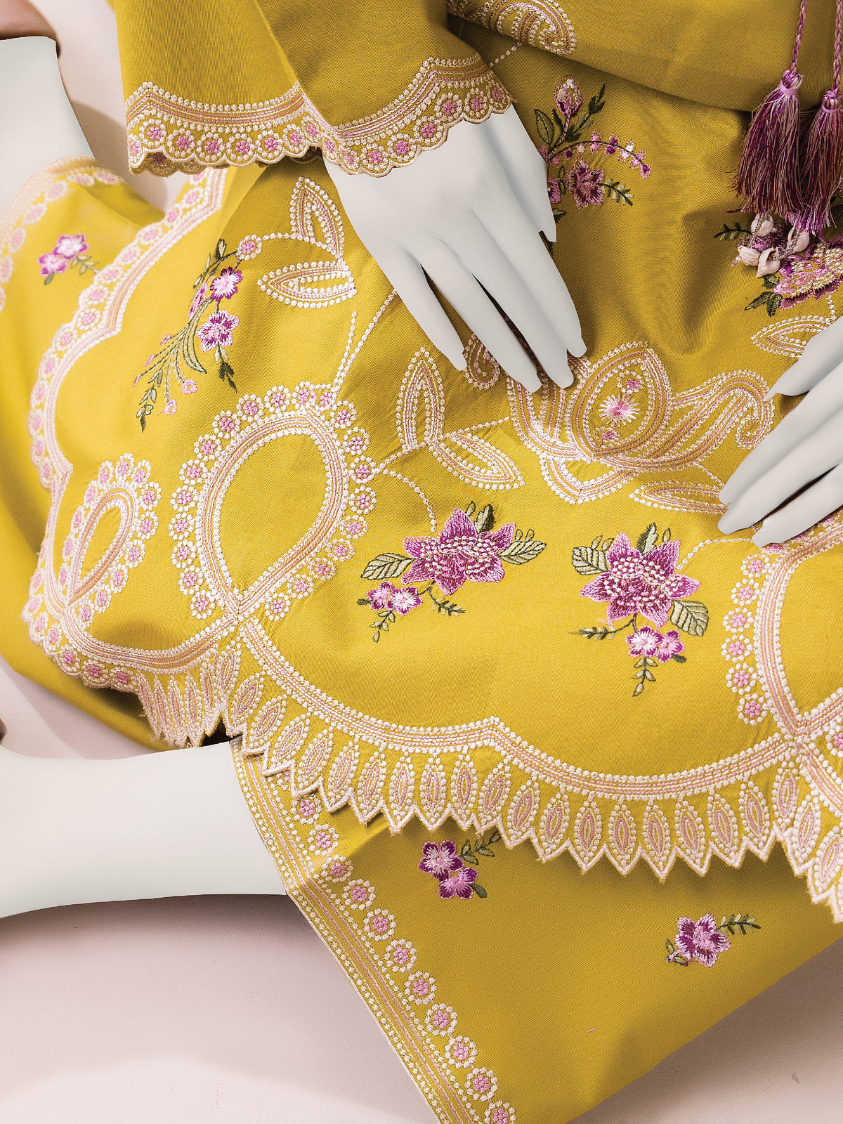 Embroidered Khaddar | Stitched