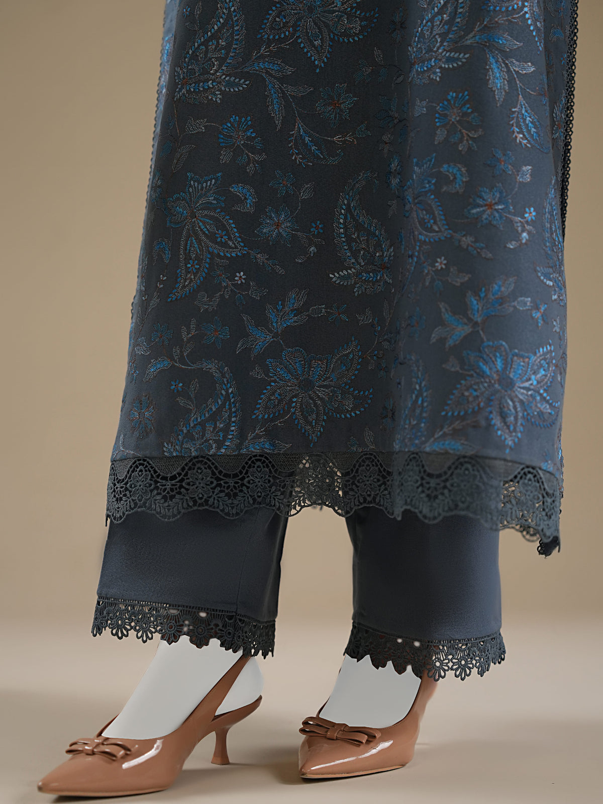 Embroidered Karandi