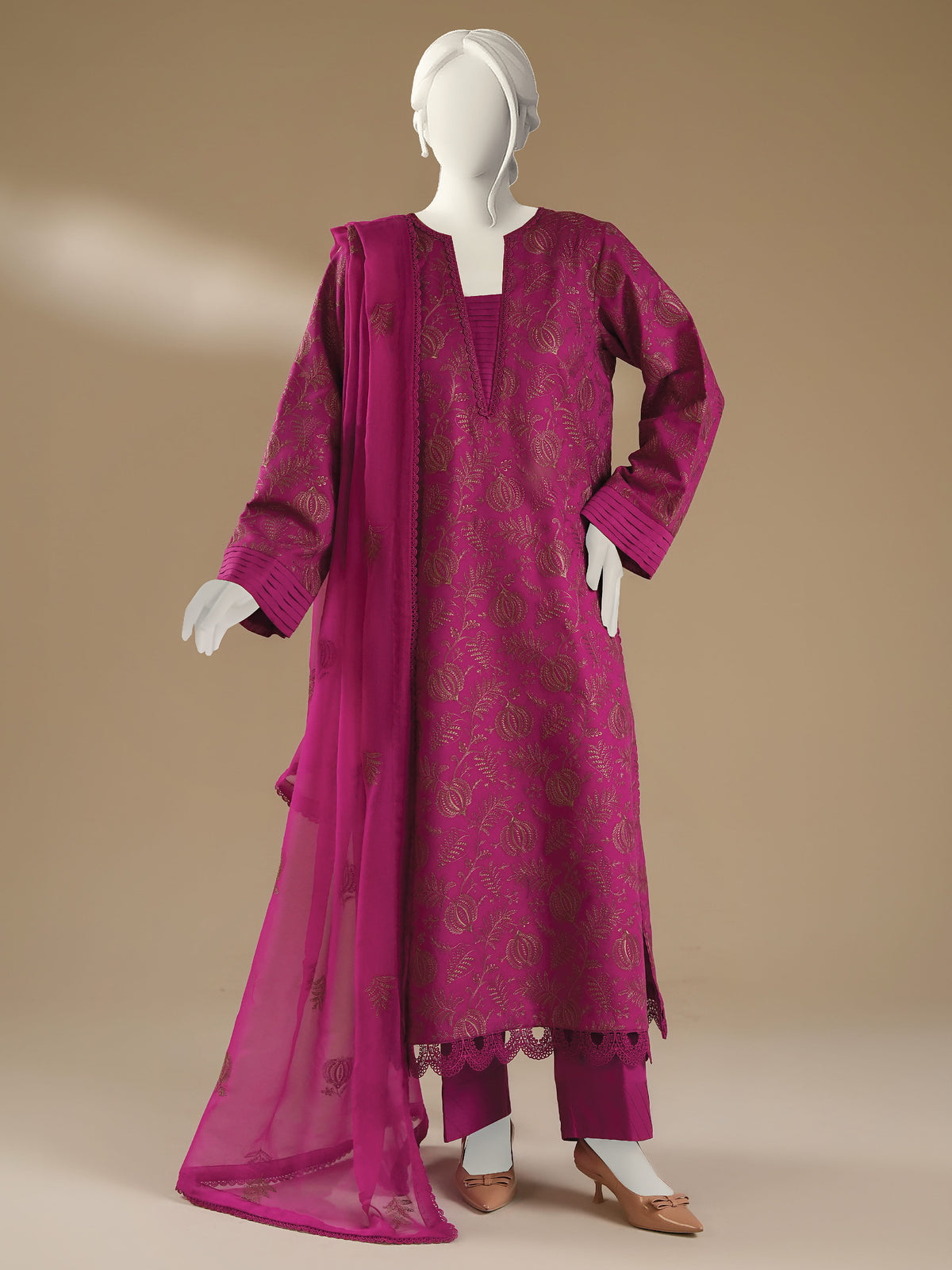 Embroidered Karandi