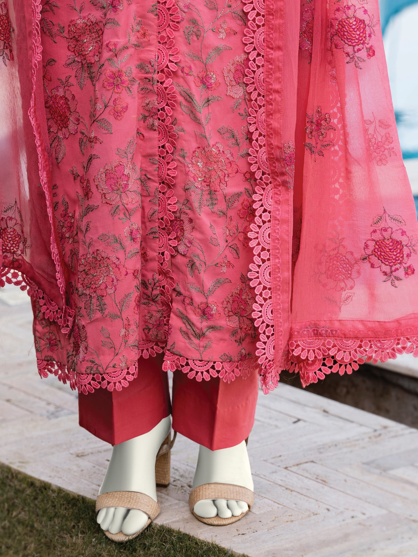 Embroidered Swiss Lawn