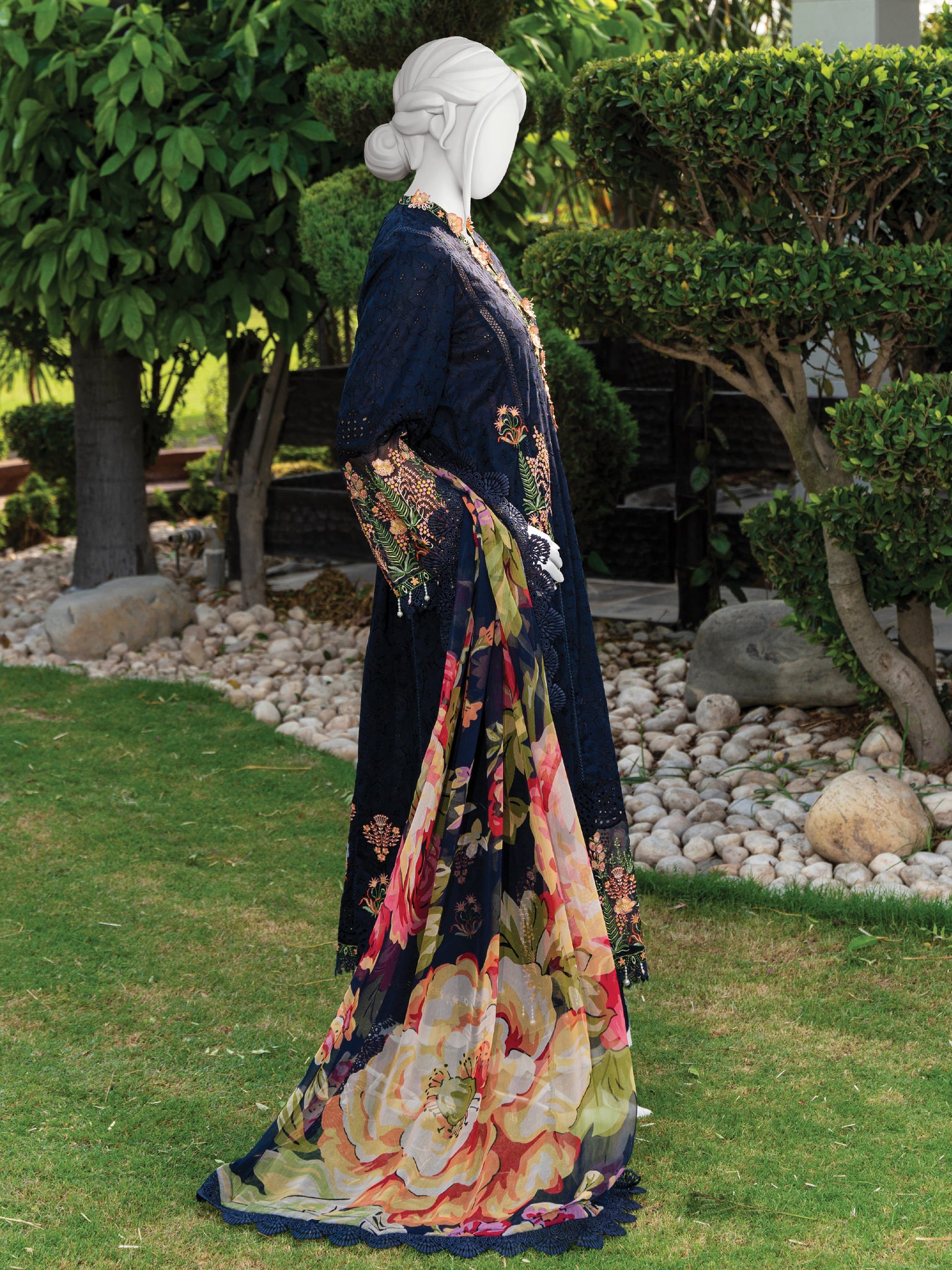 Embroidered Lawn Stitched 3-Pc
