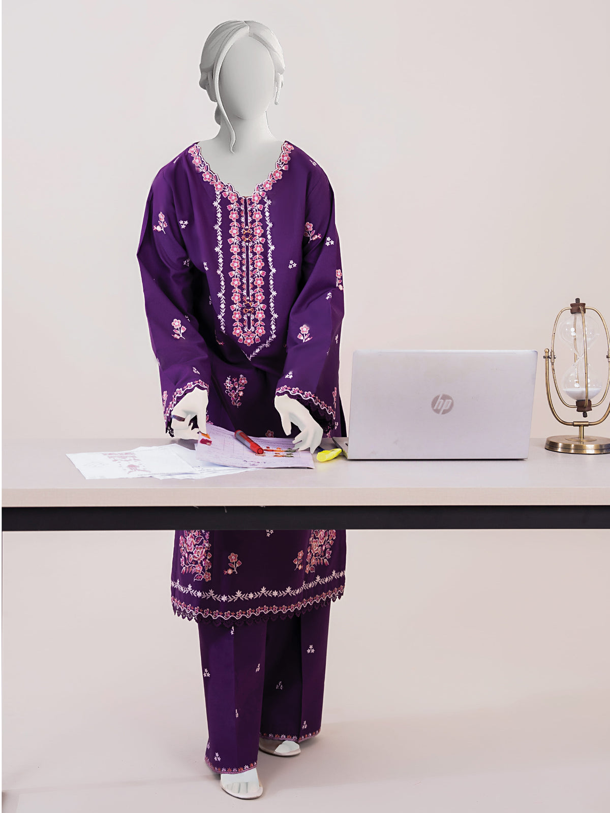 Embroidered Khaddar | Stitched