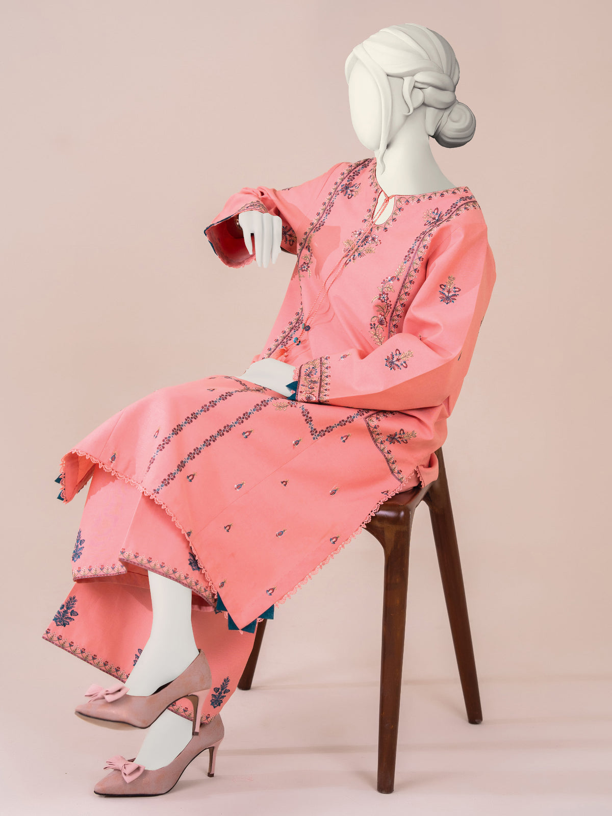 Embroidered Khaddar | Stitched
