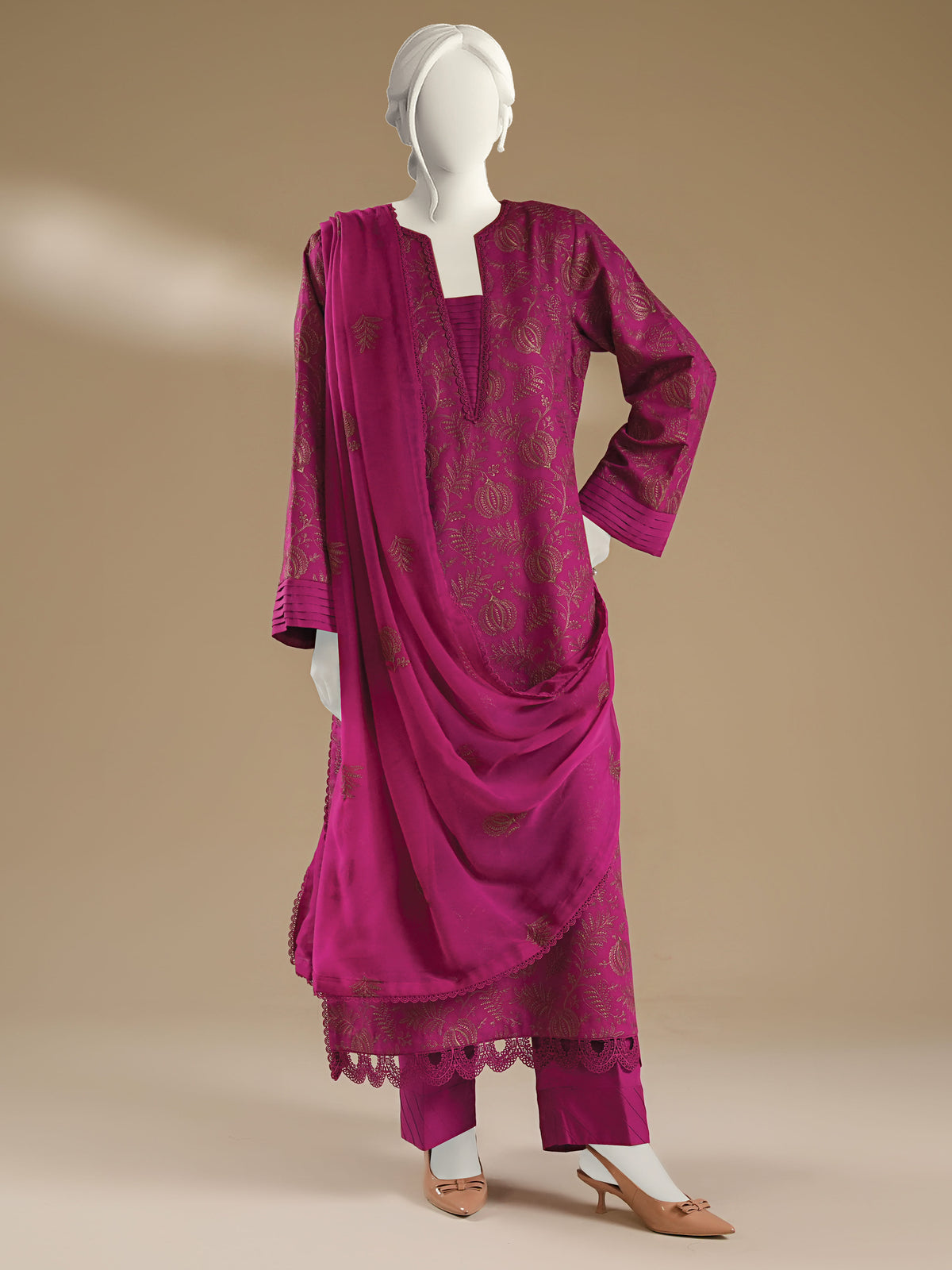 Embroidered Karandi