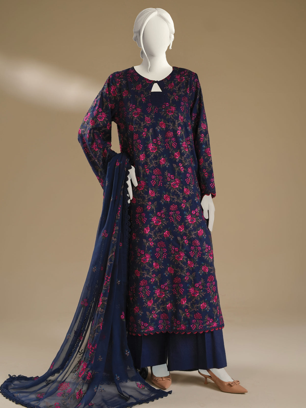 Embroidered Karandi
