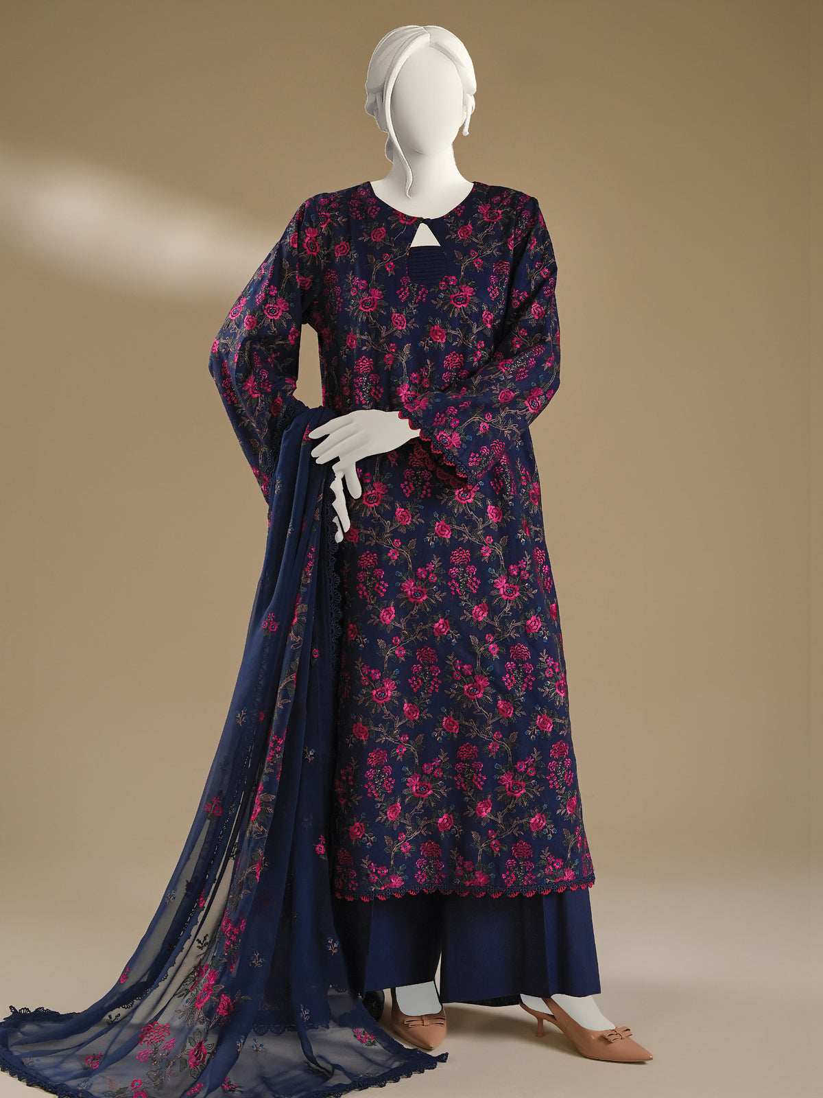 Embroidered Karandi