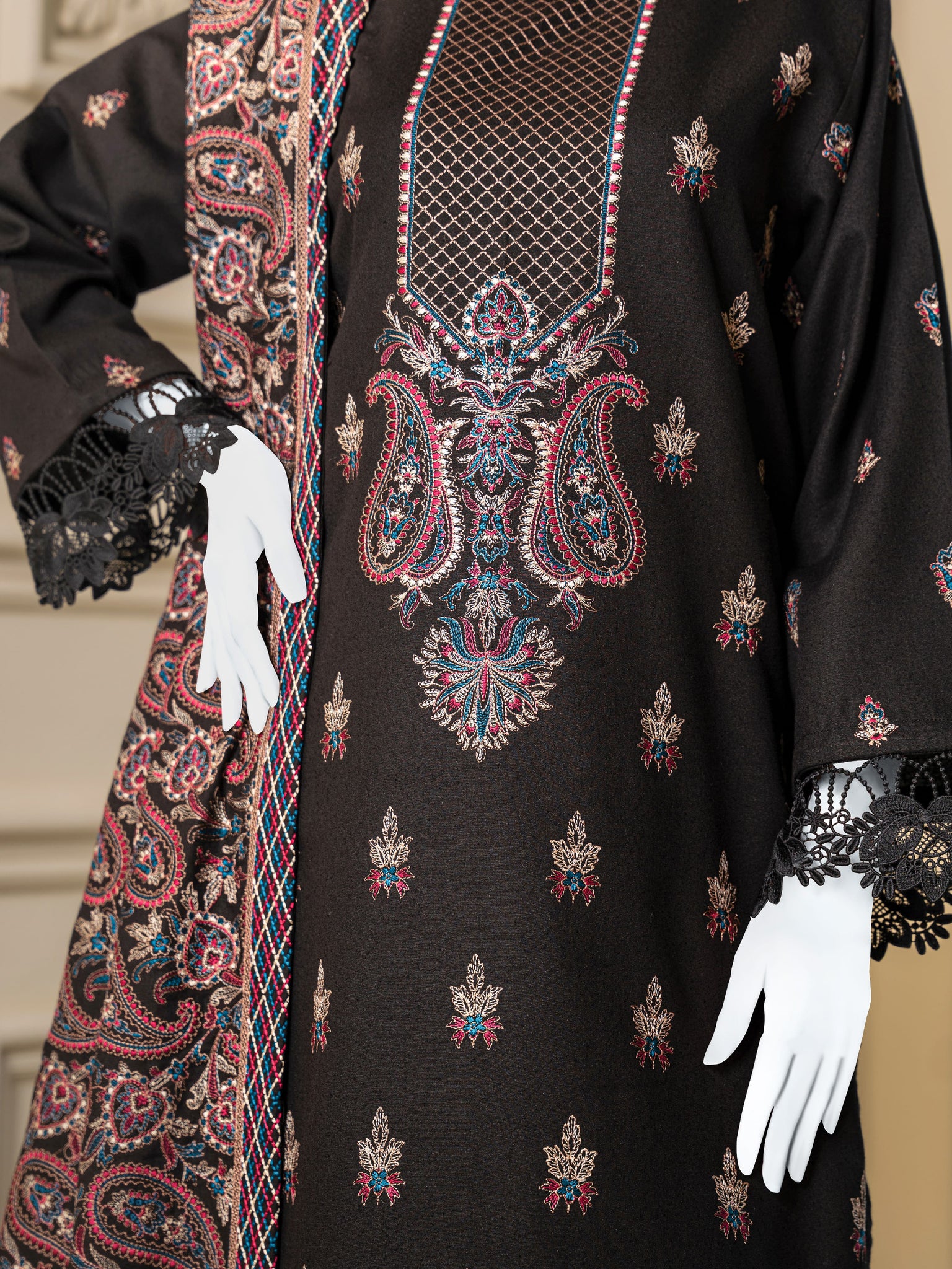 Embroidered Karandi