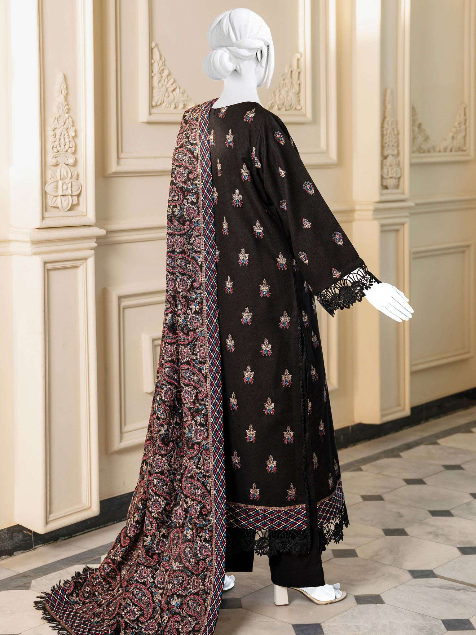 Embroidered Karandi
