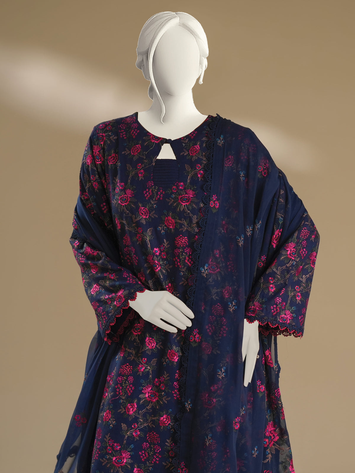 Embroidered Karandi