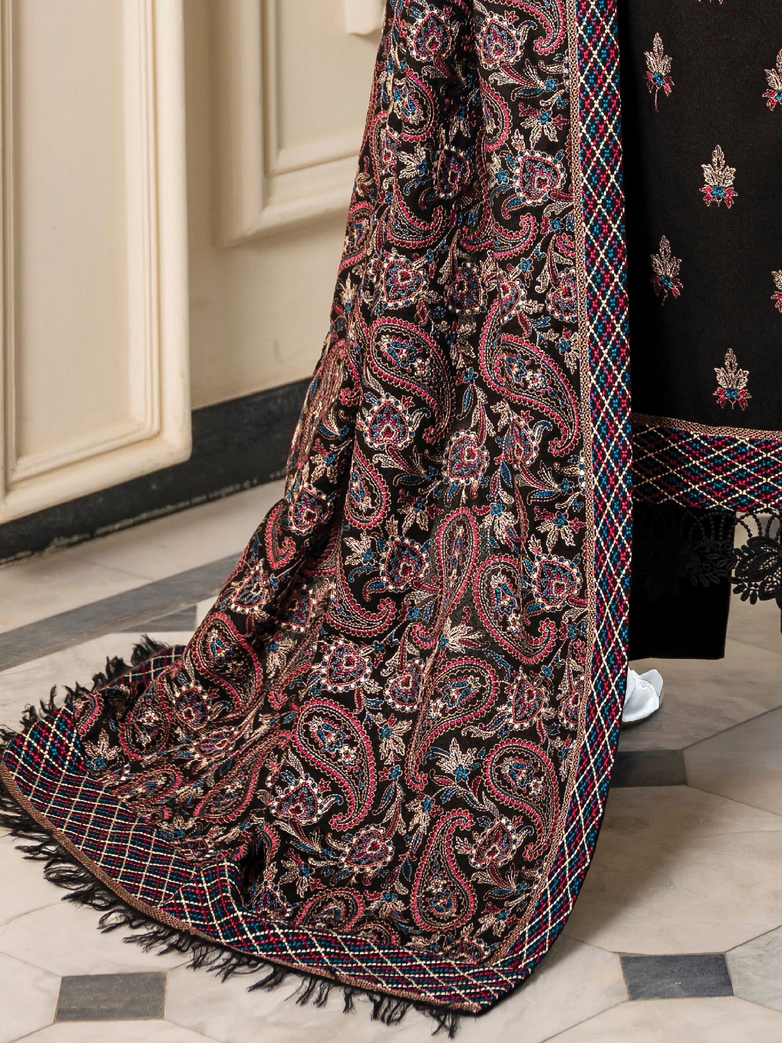 Embroidered Karandi