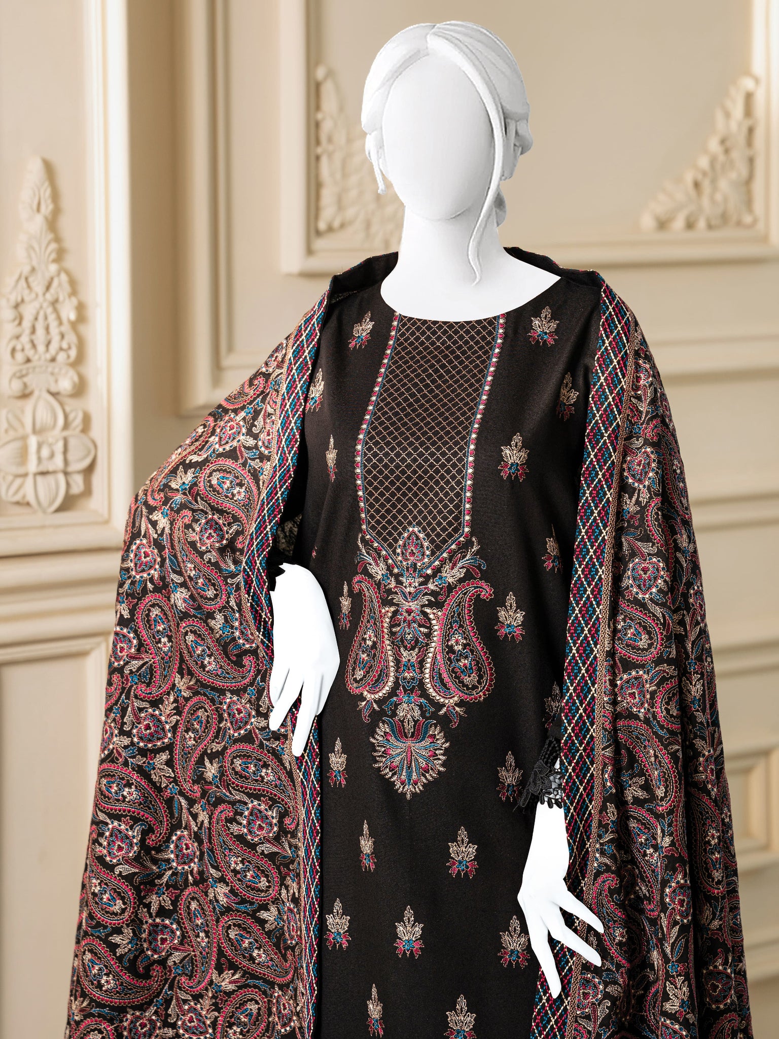 Embroidered Karandi