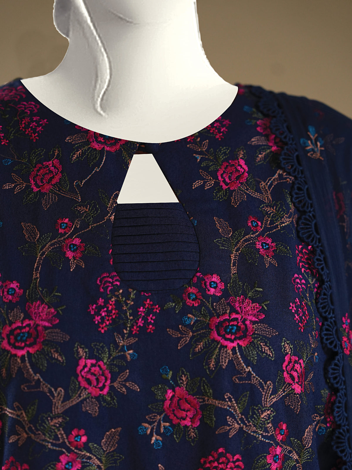 Embroidered Karandi