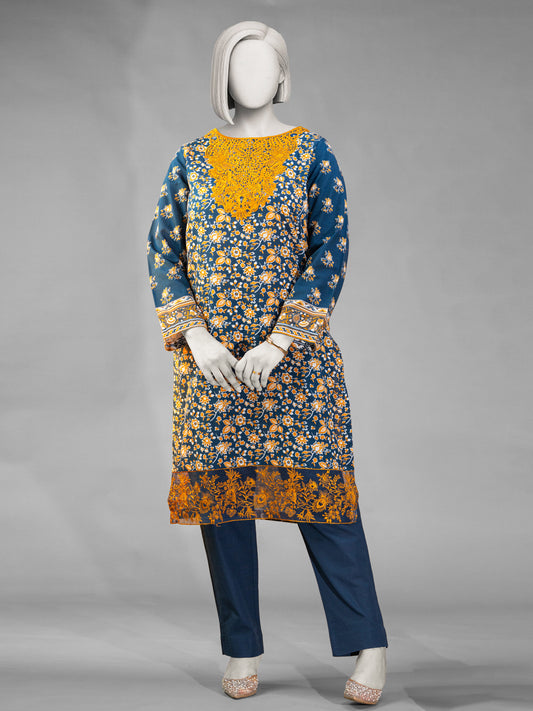 2-Piece Embroidered Khaddar Stitched