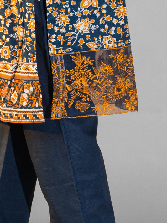 2-Piece Embroidered Khaddar Stitched