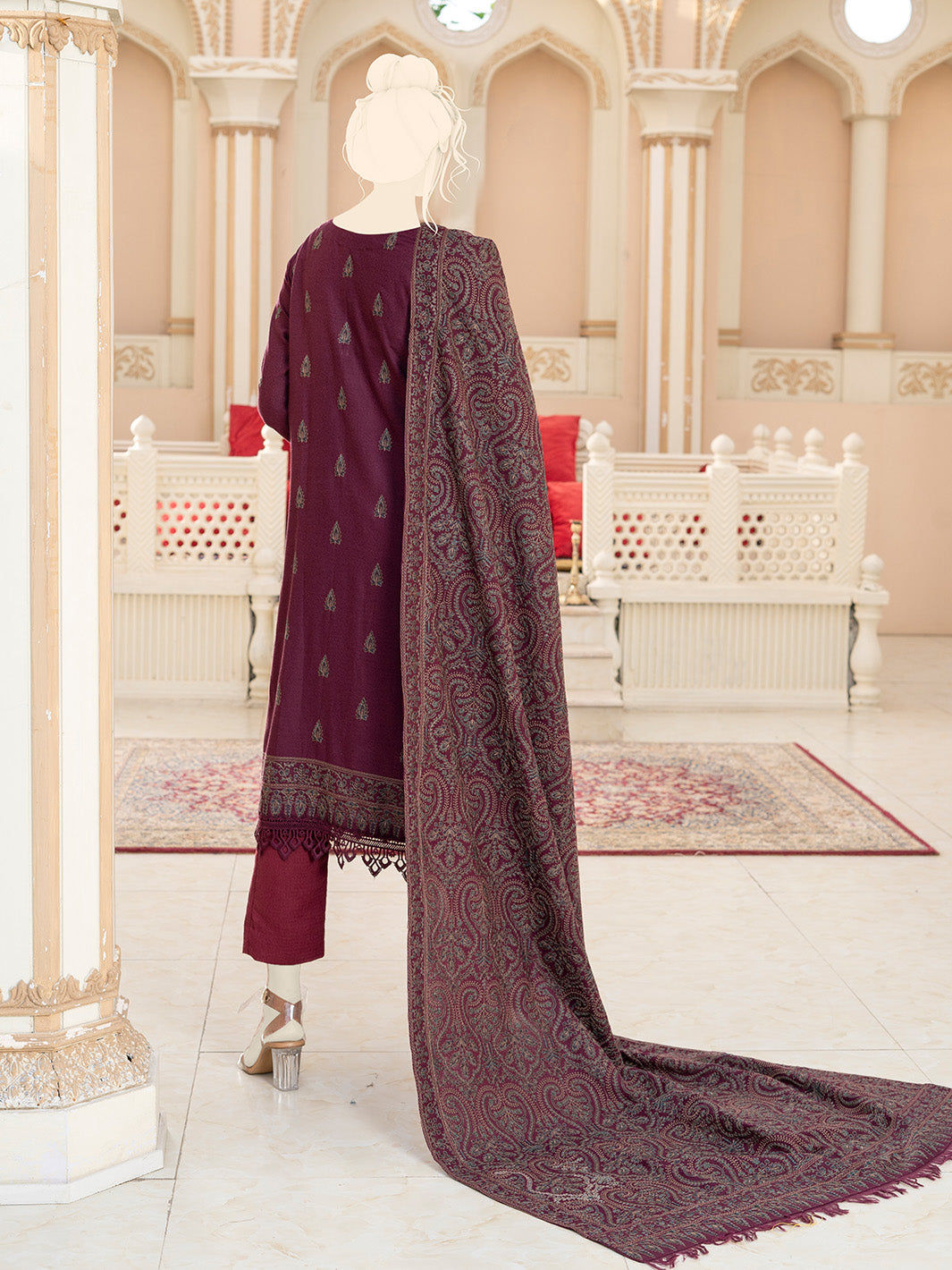 Embroidered Karandi