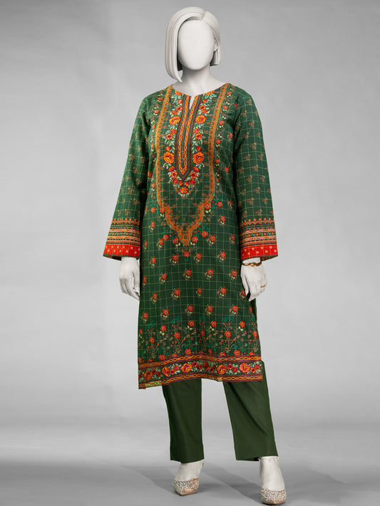2-Piece Embroidered Khaddar Stitched