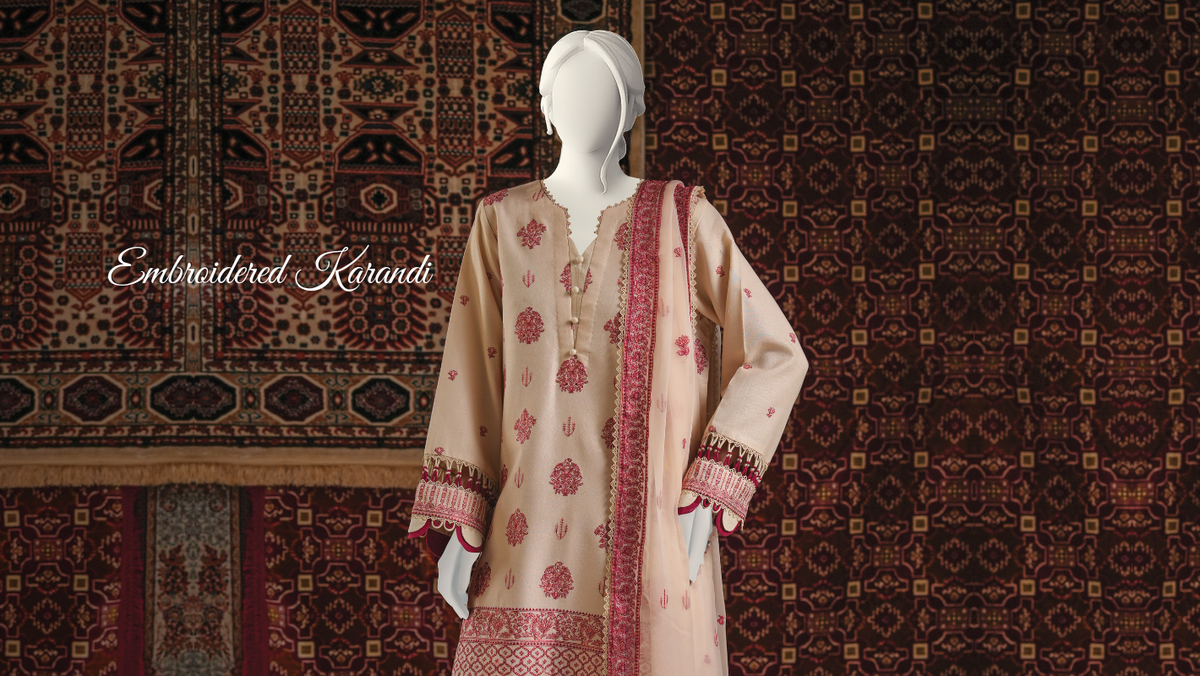 Embroidered Karandi