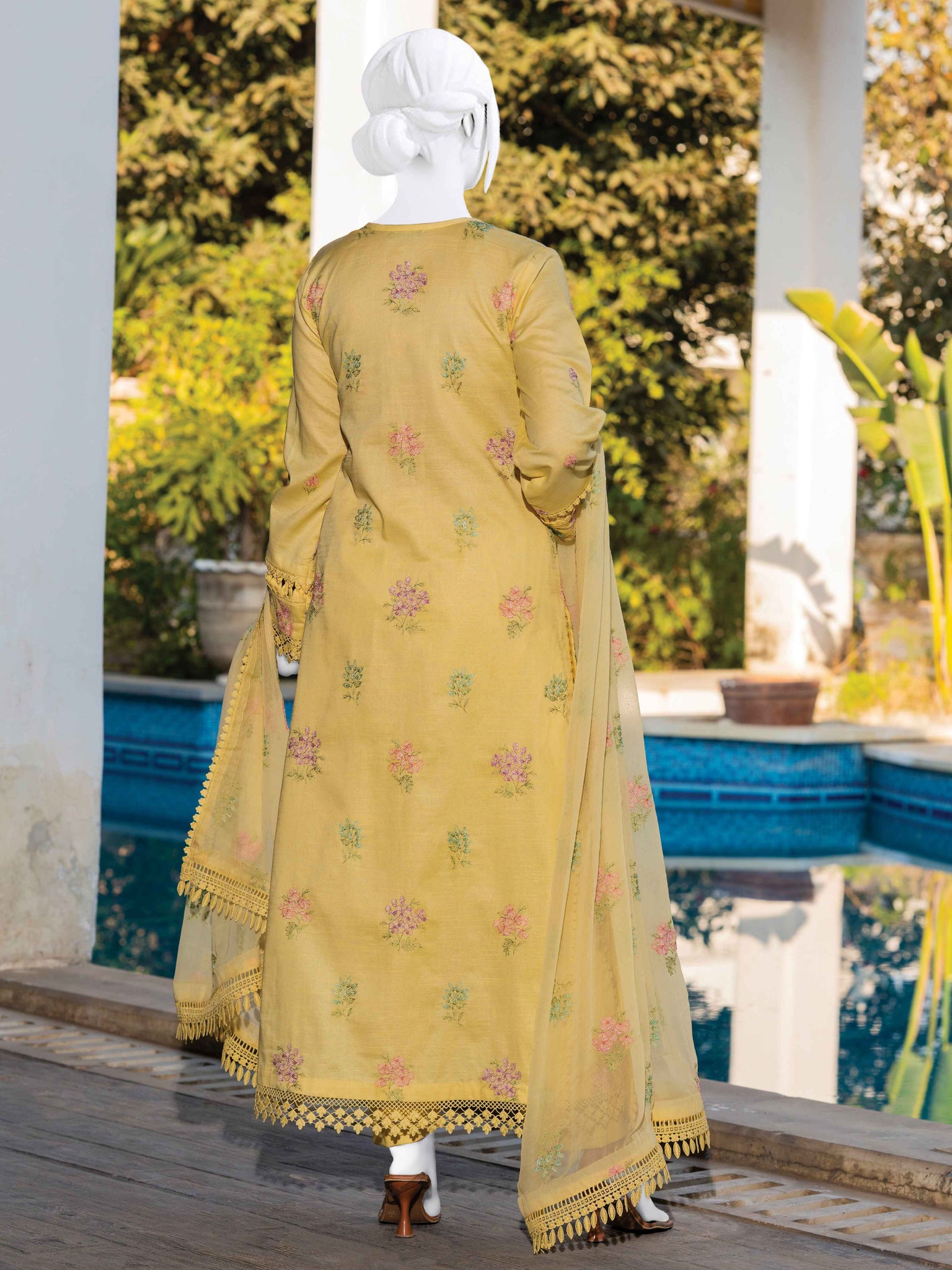 Stitched Embroidered Lawn