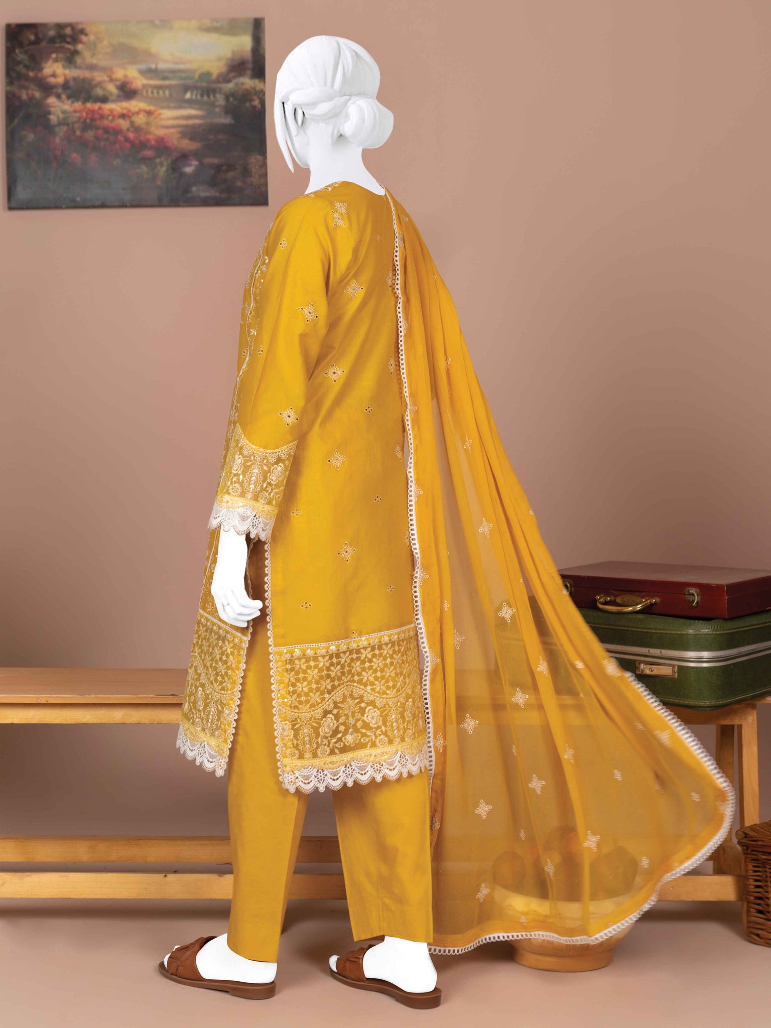 Embroidered Lawn 3PC Stitched