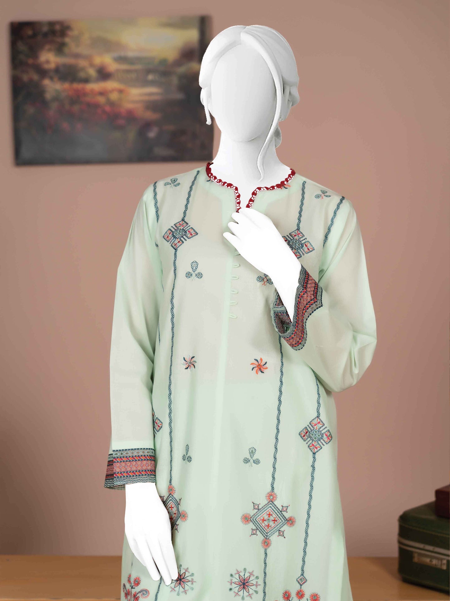 Embroidered Lawn 2PC Stitched