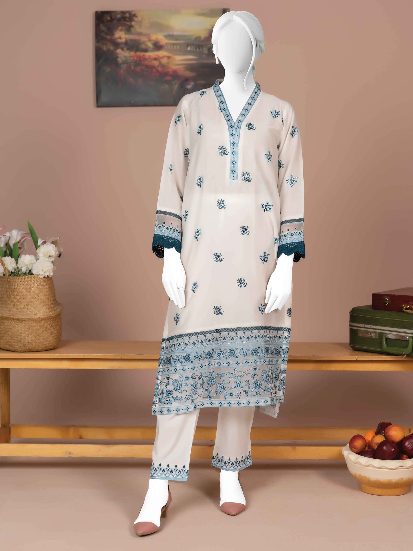 Embroidered Lawn 2PC Stitched