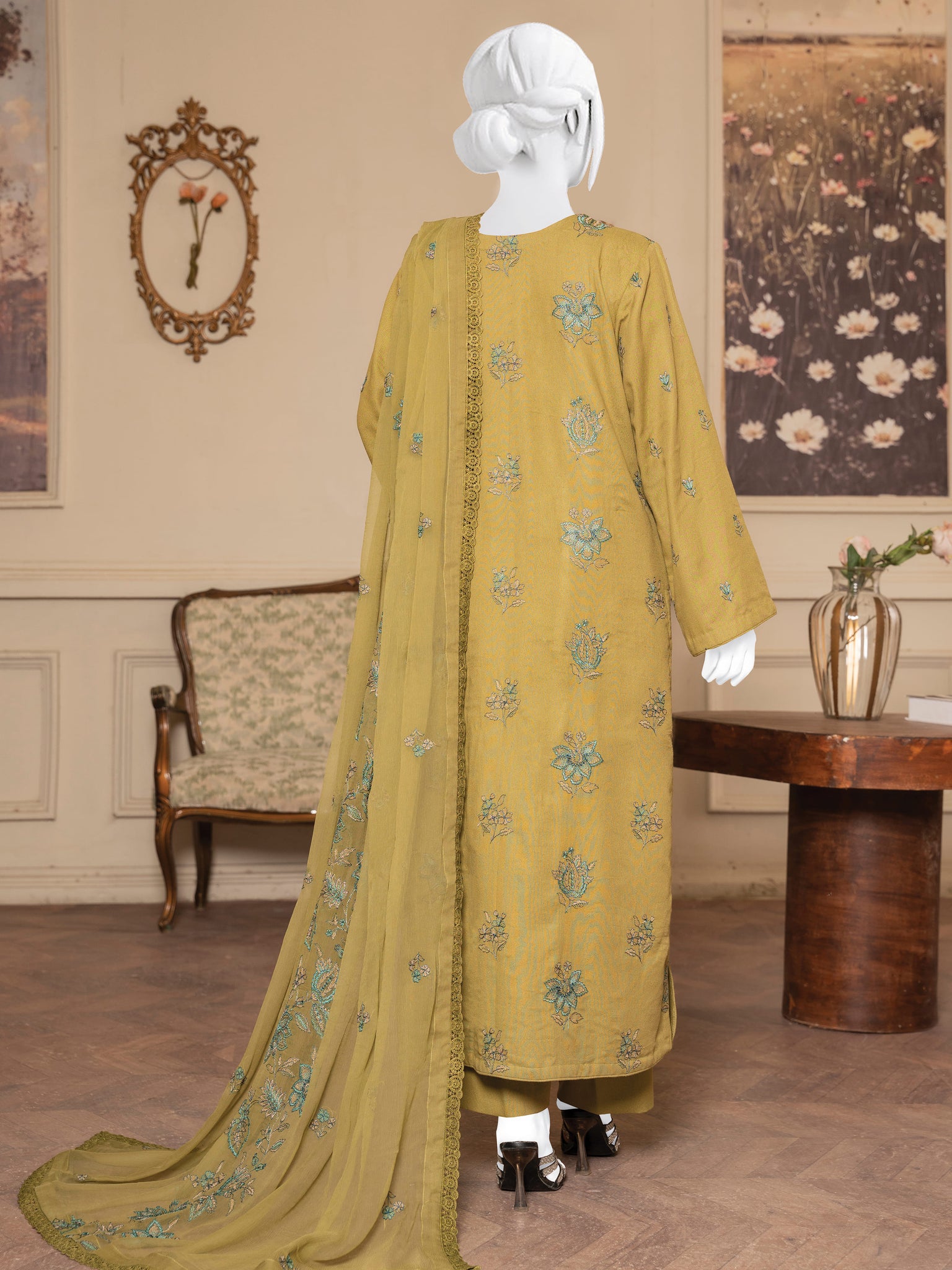 Embroidered Karandi