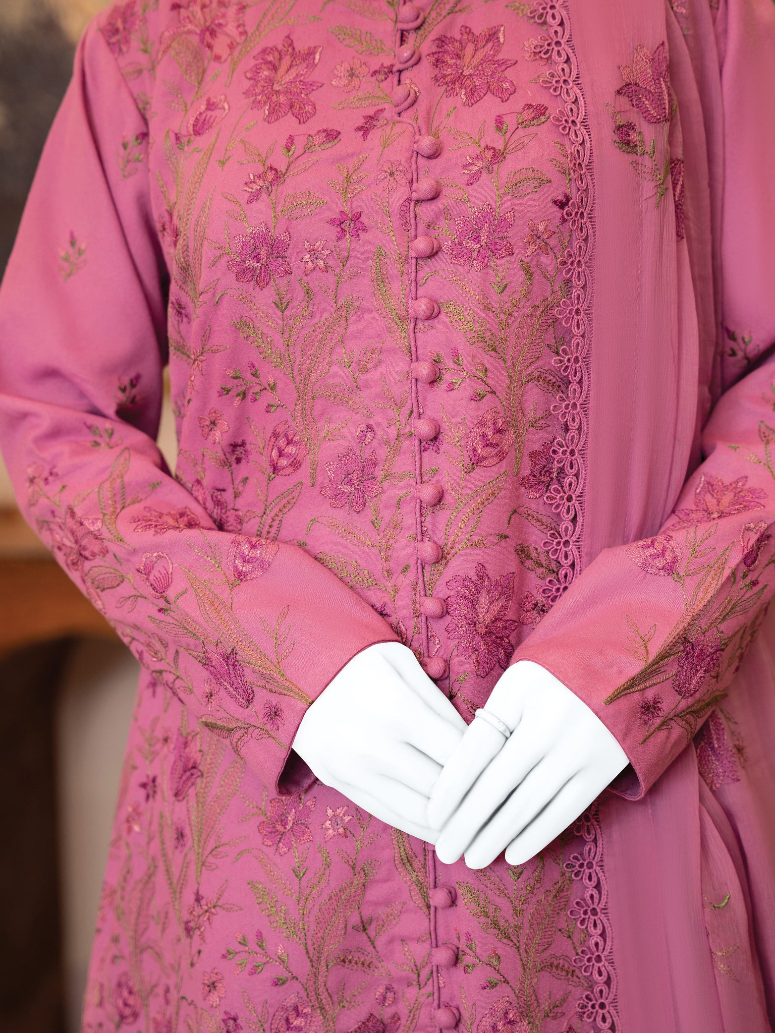 Embroidered Karandi