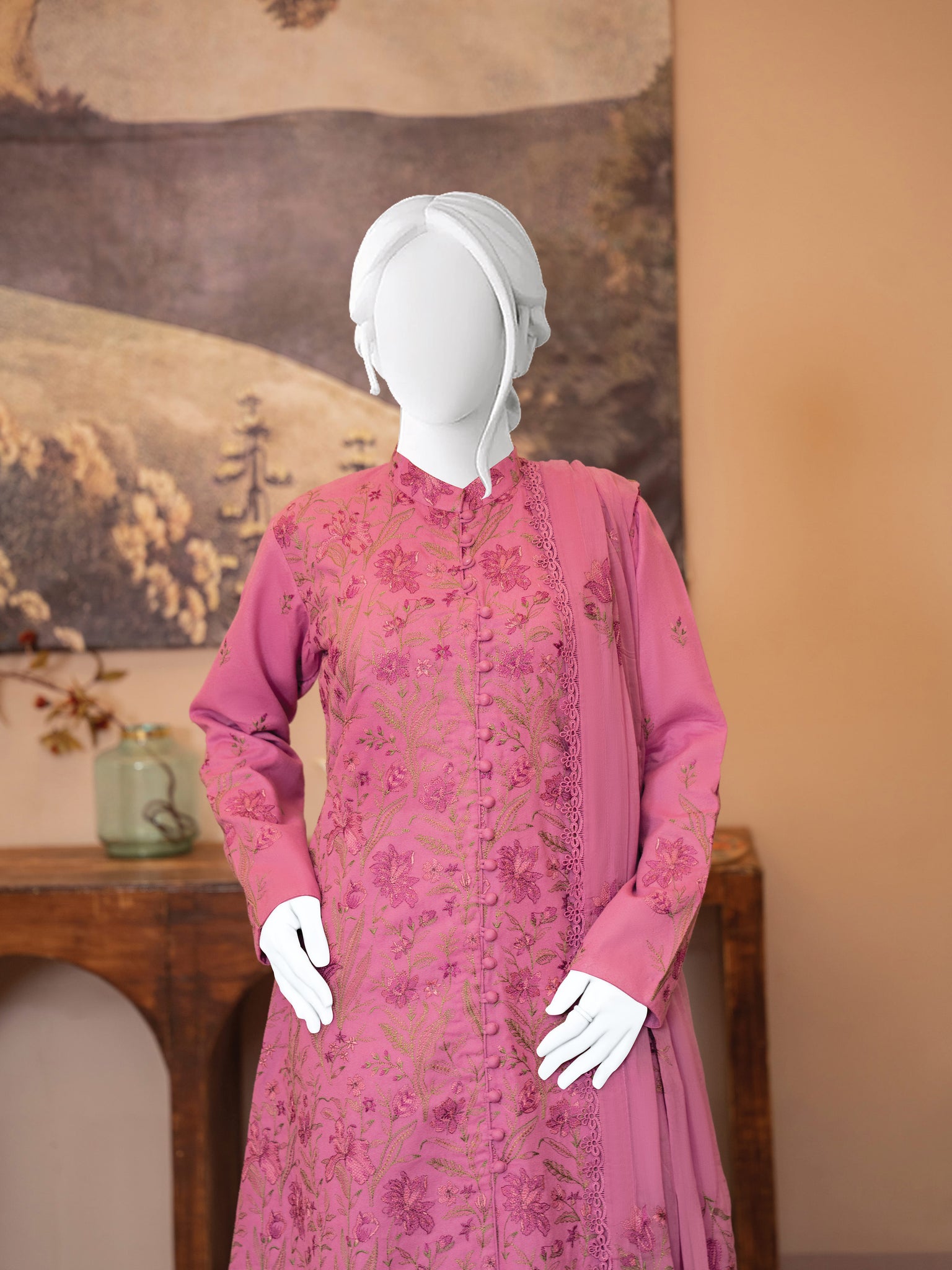 Embroidered Karandi