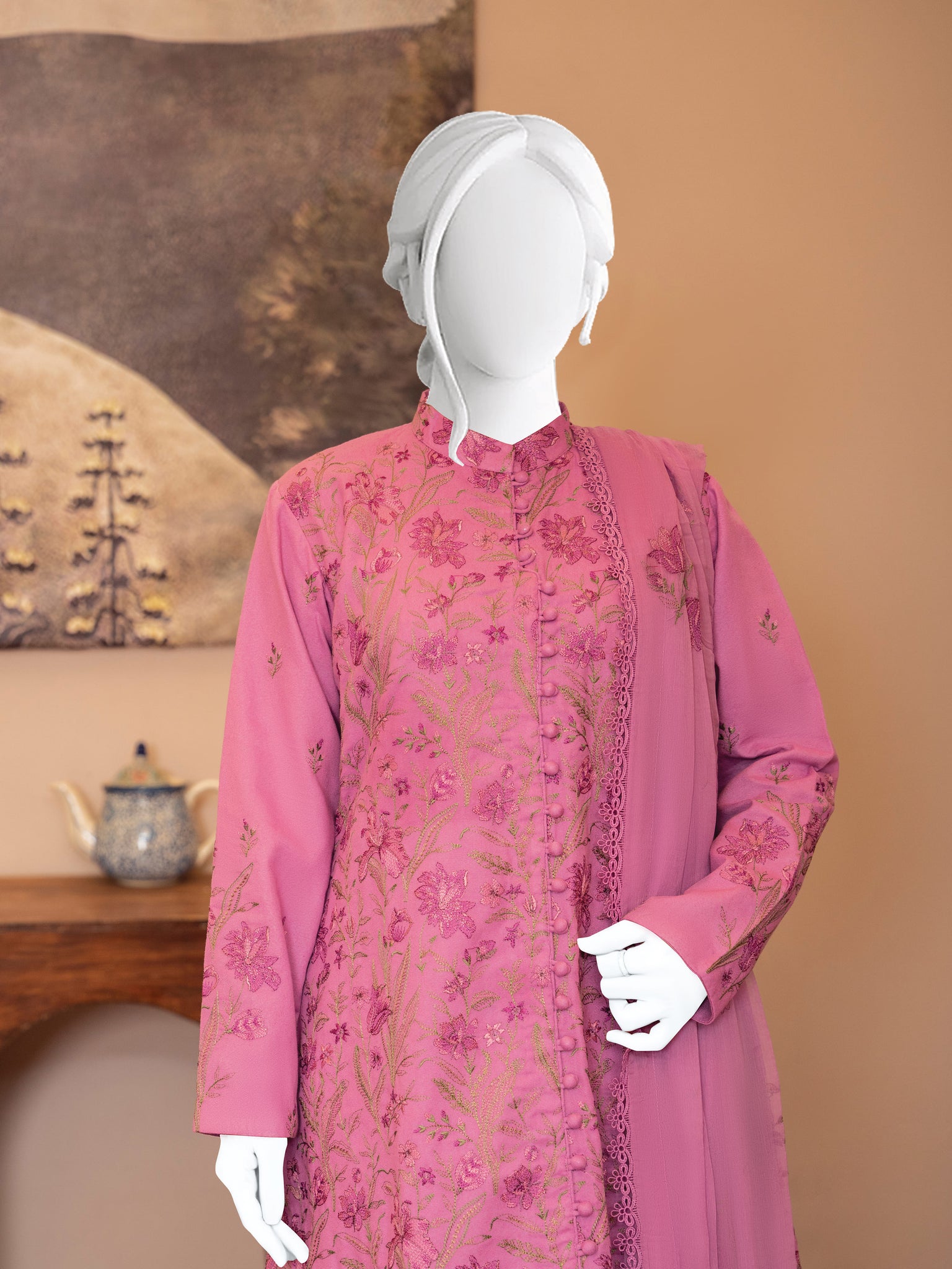 Embroidered Karandi