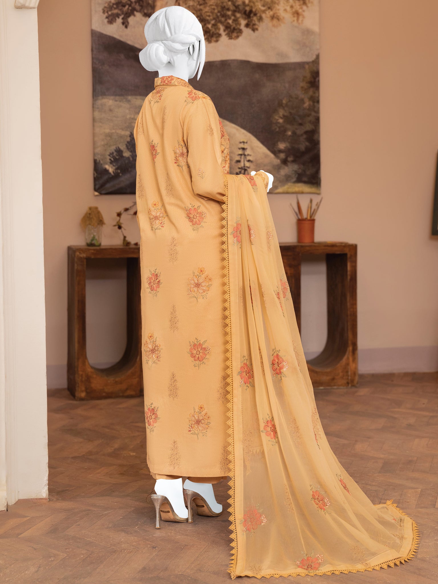 Embroidered Karandi