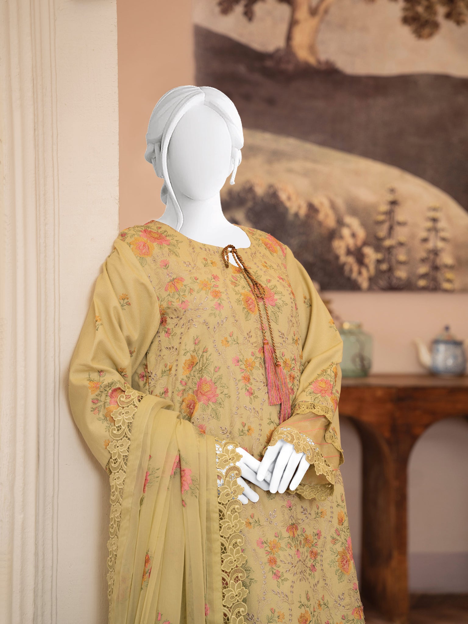 Embroidered Karandi