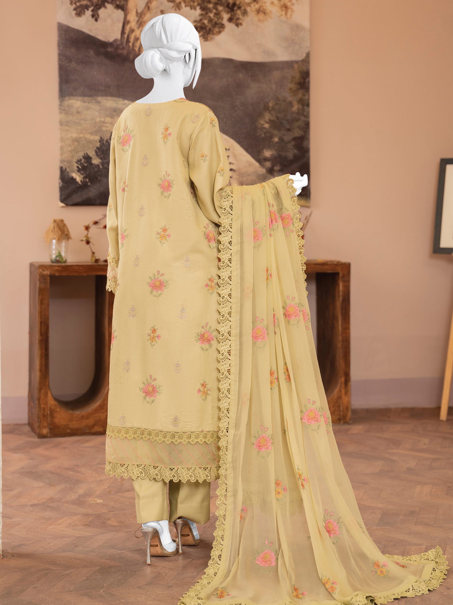 Embroidered Karandi